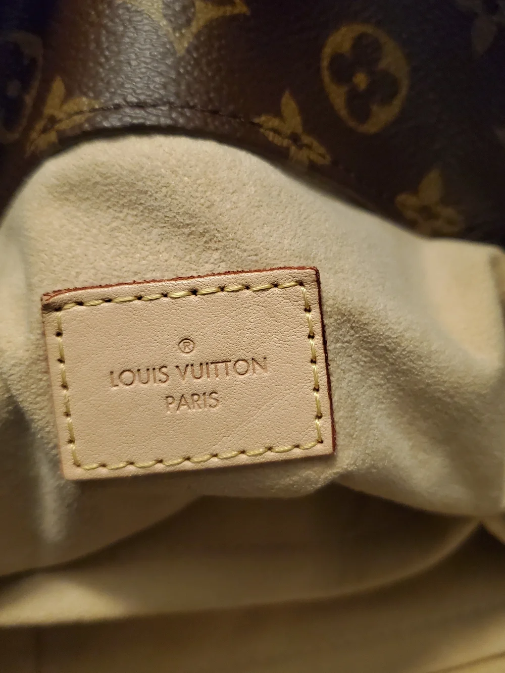 Louis Vuitton Monogram Canvas Tote with Natural Vachetta Trim